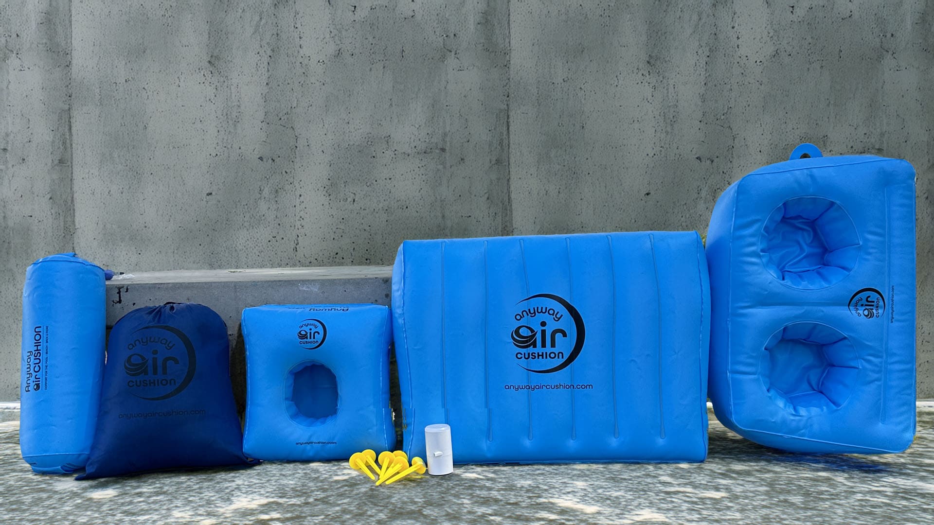 Portable Inflatable Cushion for Long Sitting and Back Support